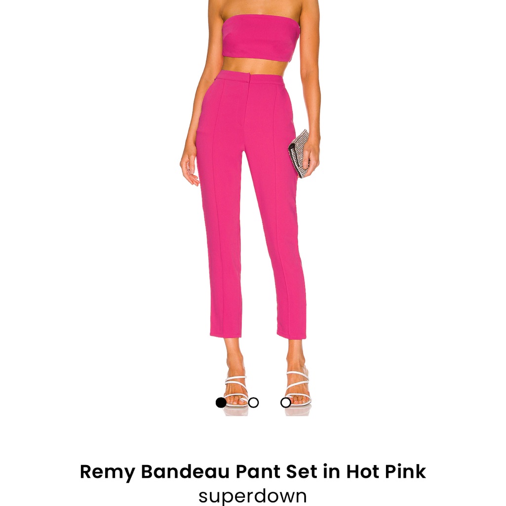 Superdown Pink Cropped Ankle Pants